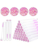 Goupillons pour extensions de cils pink 10 Pcs