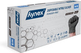 Hynex Gants Jetables Nitril 100 pièces Sans Poudre Noir M