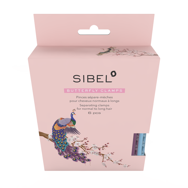 Sibel Butterfly Pinces sépare-mèches 6pcs
