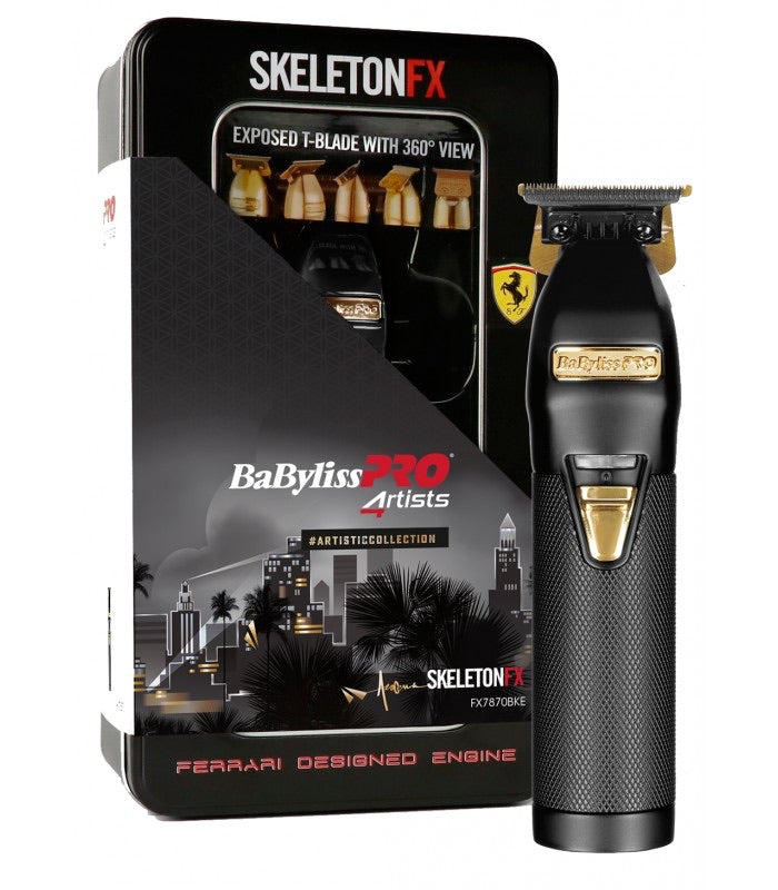 BaByliss PRO Gold & Black FX Cordless Limited Edition Skeleton Trimmer - Yolo Cosmetic